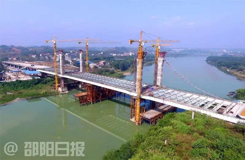 邵陽桂花大橋最新進(jìn)度，邁向雄偉壯麗的未來之橋